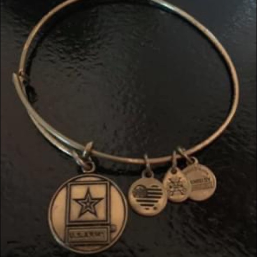 Army Alex and Ani bracelet